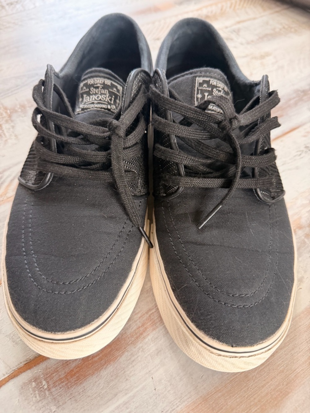 Nike SB zoom Stefan Janoski Black Canvas Low-Top skater sneakers